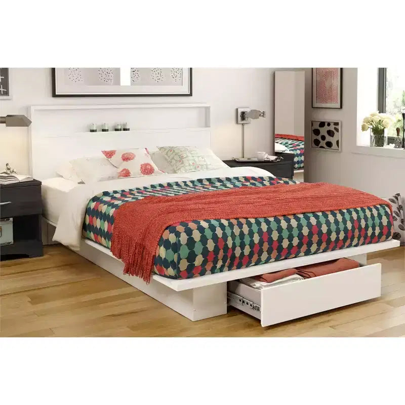 Tête de lit HomeStock avec étagère, 54/60 pouces, taille lit double/grand lit