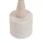 Table d'appoint Kate and Laurel Avenal, 9x9x22, Blanc