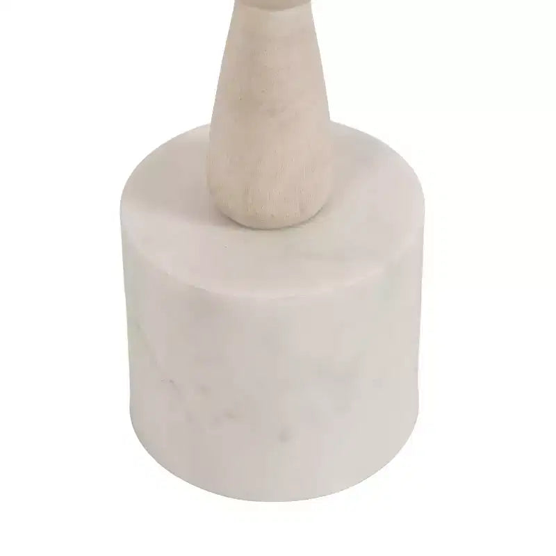 Table d'appoint Kate and Laurel Avenal, 9x9x22, Blanc