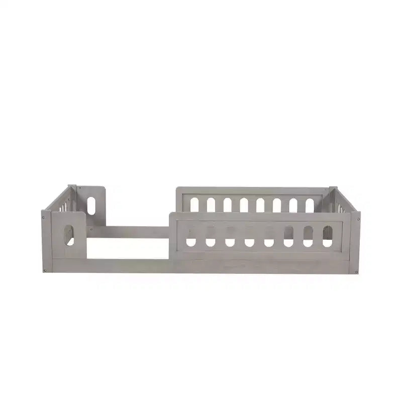 Lit plateforme jumeau/double pour enfant avec barrière de sécurité - ModernLuxe