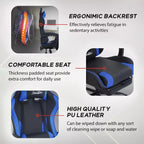 BestMassage Chaise de Gaming Fauteuil de Bureau avec Repose-Pieds et Soutien Lombaire