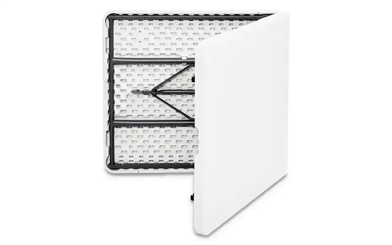 Table pliante classique IndestrucTable Iceberg, rectangulaire, 60 x 30 x 29, platine