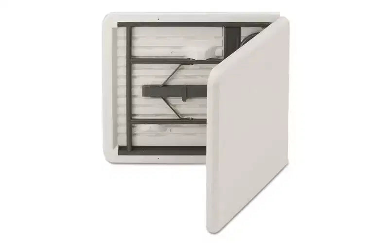 Table pliante classique IndestrucTable Iceberg, rectangulaire, 60 x 30 x 29, platine