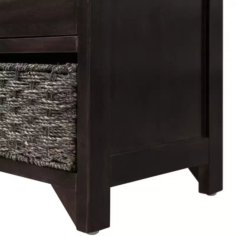Banc de rangement Whisen avec panier amovible et 2 tiroirs