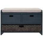 Banc de rangement Whisen avec panier amovible et 2 tiroirs