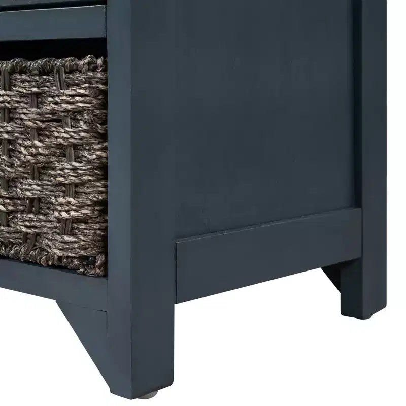 Banc de rangement Whisen avec panier amovible et 2 tiroirs