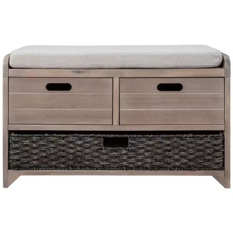 Banc de rangement Whisen avec panier amovible et 2 tiroirs