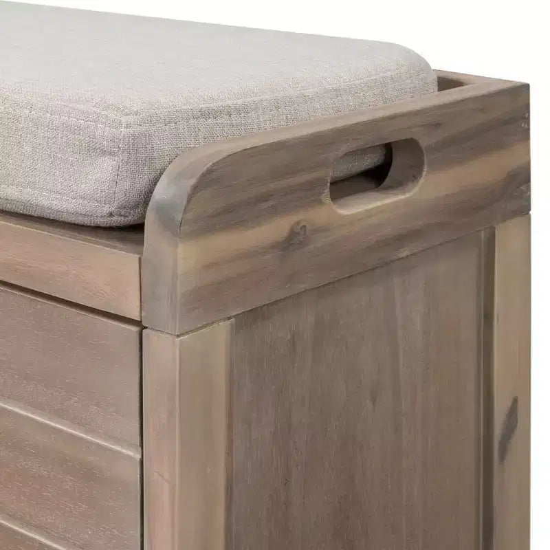 Banc de rangement Whisen avec panier amovible et 2 tiroirs