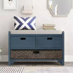 Banc de rangement Whisen avec panier amovible et 2 tiroirs