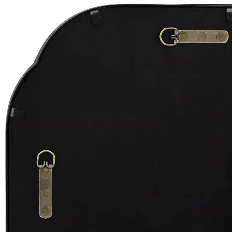 Miroir mural Uttermost Double Radius noir mat 24 x 36 1/4