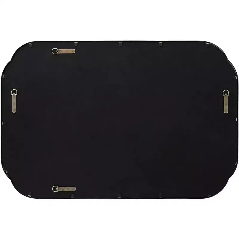 Miroir mural Uttermost Double Radius noir mat 24 x 36 1/4