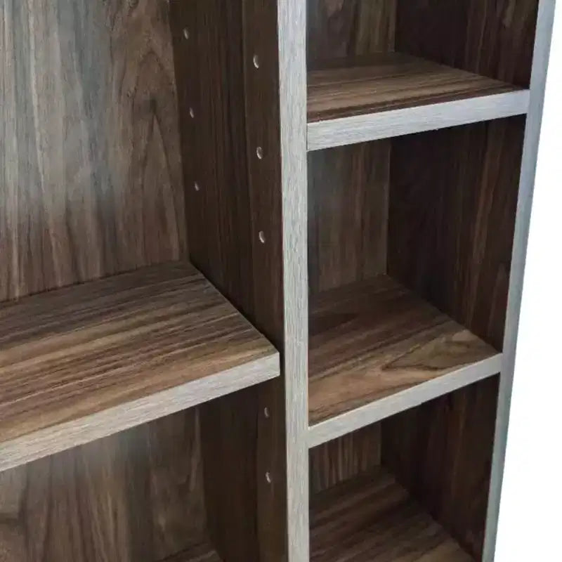 Armoire à pharmacie amovible Teamson Home Ellery avec miroir, étagères ouvertes, Noyer