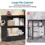 Bestier Bureau d'ordinateur en L de 42 pouces avec étagères de rangement ouvertes réversibles, bureau d'ordinateur moderne avec lumière LED et support d'écran
