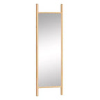 Miroir sur pied PexFix, style échelle, 21 po l. x 64 po H, avec cadre en bois massif marron
