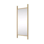 Miroir sur pied PexFix, style échelle, 21 po l. x 64 po H, avec cadre en bois massif marron