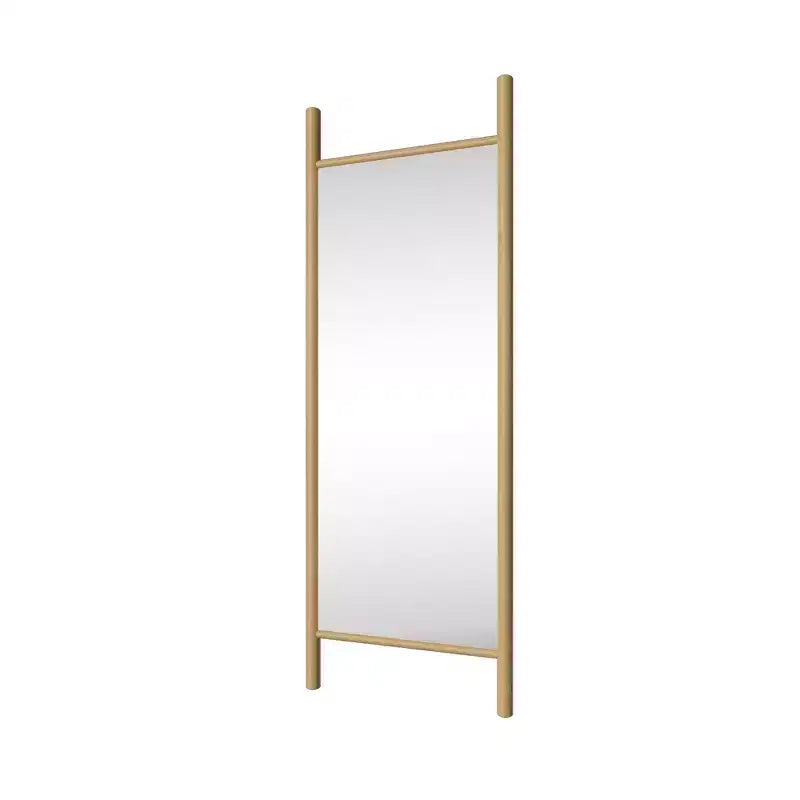 Miroir sur pied PexFix, style échelle, 21 po l. x 64 po H, avec cadre en bois massif marron