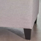 GDFStudio Heathbrooke Pouf de rangement contemporain en tissu capitonné