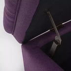 GDFStudio Heathbrooke Pouf de rangement contemporain en tissu capitonné