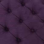 GDFStudio Heathbrooke Pouf de rangement contemporain en tissu capitonné