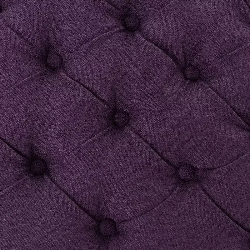 GDFStudio Heathbrooke Pouf de rangement contemporain en tissu capitonné
