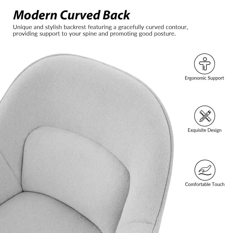 Chaise de bureau Virginia avec dossier incurvé|ART OF LIVING DESIGNS
