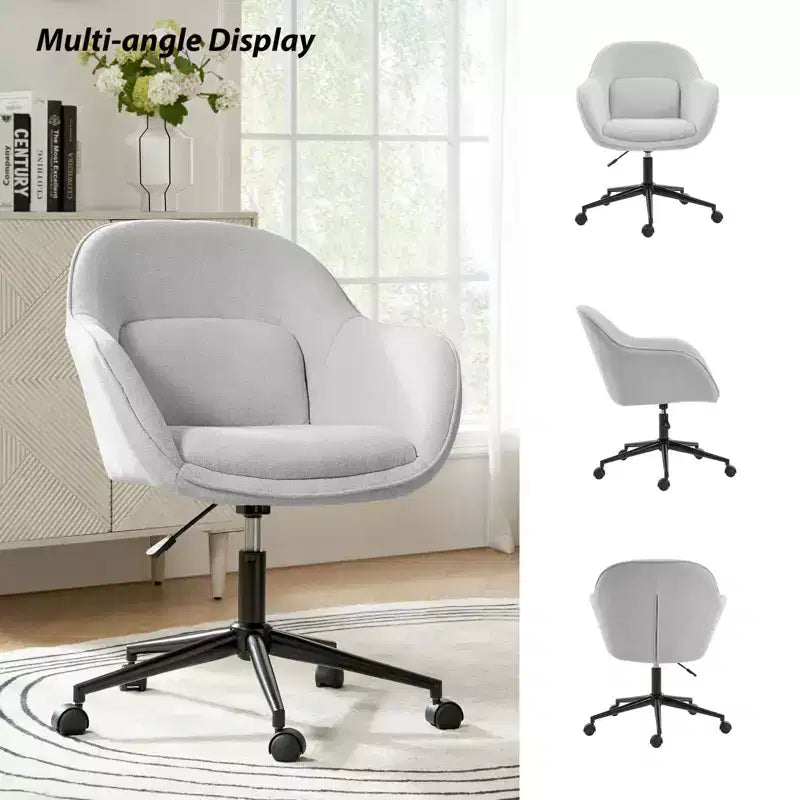 Chaise de bureau Virginia avec dossier incurvé|ART OF LIVING DESIGNS