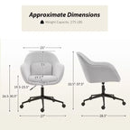 Chaise de bureau Virginia avec dossier incurvé|ART OF LIVING DESIGNS