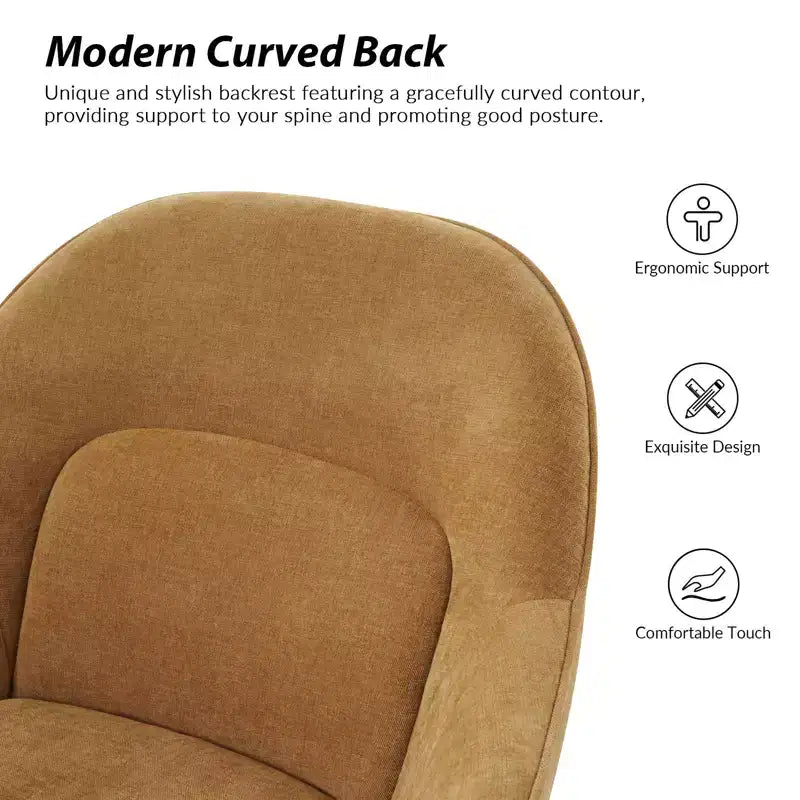 Chaise de bureau Virginia avec dossier incurvé|ART OF LIVING DESIGNS