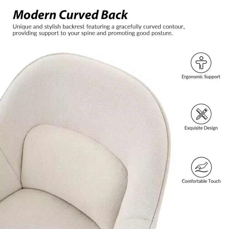 Chaise de bureau Virginia avec dossier incurvé|ART OF LIVING DESIGNS