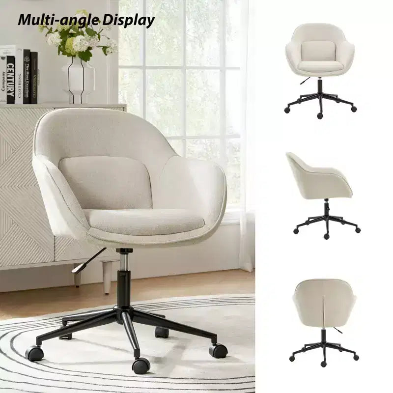 Chaise de bureau Virginia avec dossier incurvé|ART OF LIVING DESIGNS