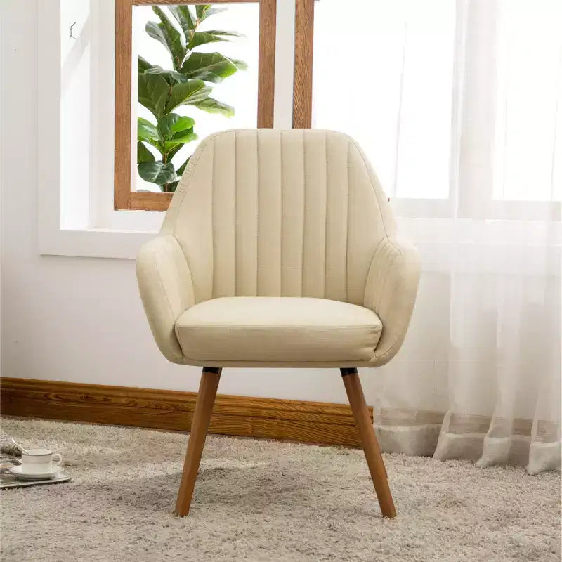 Fauteuil d'appoint contemporain en tissu Tuchico de Roundhill Furniture, beige