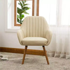 Fauteuil d'appoint contemporain en tissu Tuchico de Roundhill Furniture, beige