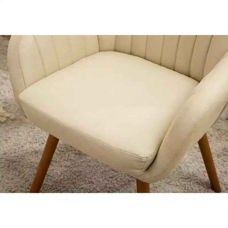 Fauteuil d'appoint contemporain en tissu Tuchico de Roundhill Furniture, beige