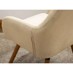 Fauteuil d'appoint contemporain en tissu Tuchico de Roundhill Furniture, beige