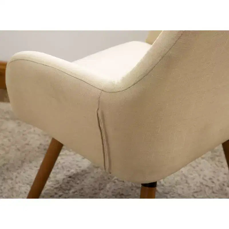 Fauteuil d'appoint contemporain en tissu Tuchico de Roundhill Furniture, beige
