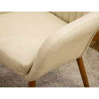 Fauteuil d'appoint contemporain en tissu Tuchico de Roundhill Furniture, beige