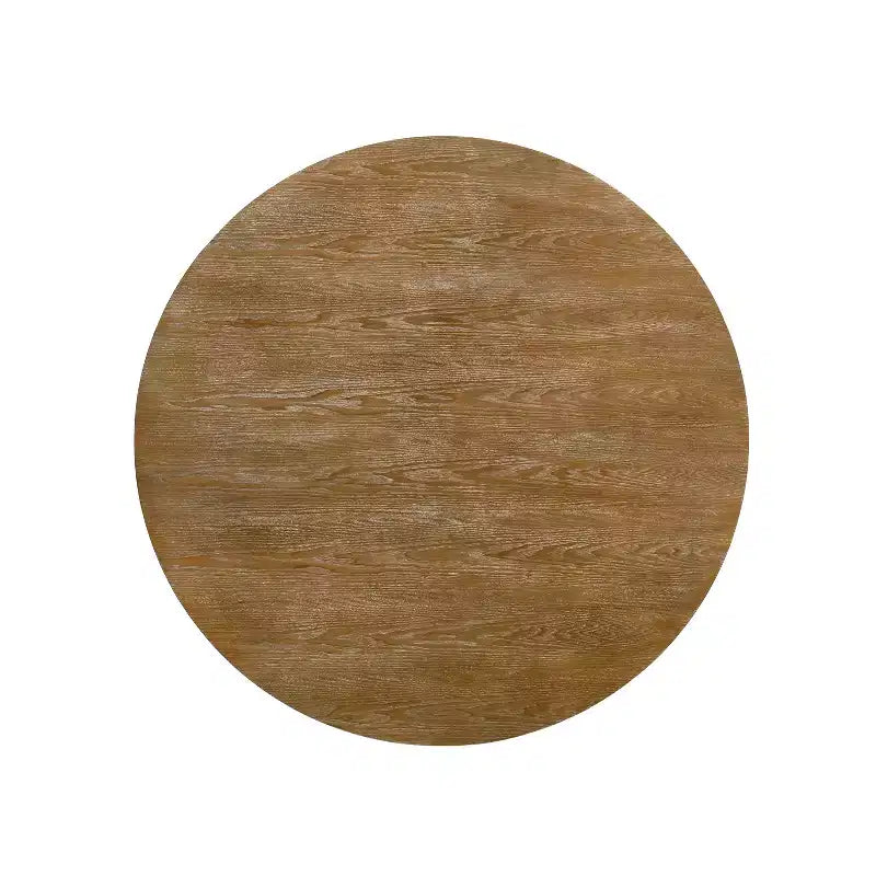 Table à manger ronde Christopher Knight Home Remuda en bois rustique avec pied piédestal