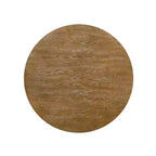Table à manger ronde Christopher Knight Home Remuda en bois rustique avec pied piédestal