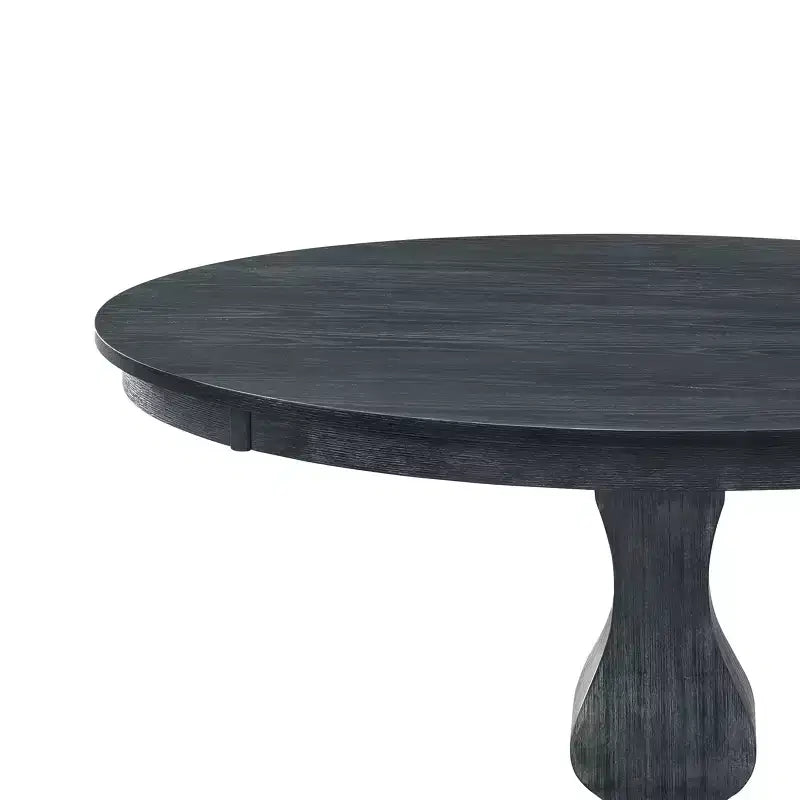 Table à manger ronde Christopher Knight Home Remuda en bois rustique avec pied piédestal