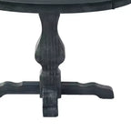 Table à manger ronde Christopher Knight Home Remuda en bois rustique avec pied piédestal
