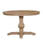 Table à manger ronde Christopher Knight Home Remuda en bois rustique avec pied piédestal