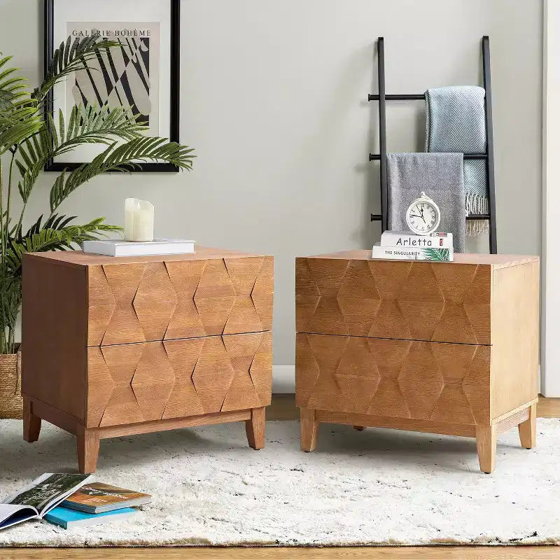 Paddy 2 - Table de chevet à tiroir, ensemble de 2 | ART OF LIVING DESIGNS