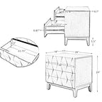 Paddy 2 - Table de chevet à tiroir, ensemble de 2 | ART OF LIVING DESIGNS