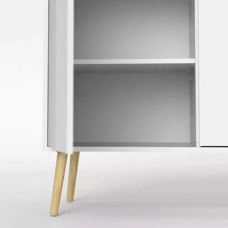 Tvilum, buffet Diana avec 3 portes et 3 tiroirs, blanc/chêne