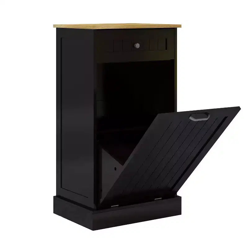 Meuble de cuisine AndMakers 49,9 cm (L) x 35 cm (P) x 90,5 cm (H) prêt à assembler avec poubelle