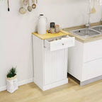 Meuble de cuisine AndMakers 49,9 cm (L) x 35 cm (P) x 90,5 cm (H) prêt à assembler avec poubelle