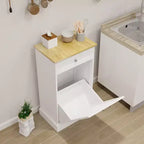 Meuble de cuisine AndMakers 49,9 cm (L) x 35 cm (P) x 90,5 cm (H) prêt à assembler avec poubelle