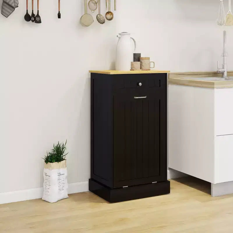 Meuble de cuisine AndMakers 49,9 cm (L) x 35 cm (P) x 90,5 cm (H) prêt à assembler avec poubelle