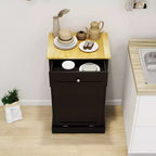 Meuble de cuisine AndMakers 49,9 cm (L) x 35 cm (P) x 90,5 cm (H) prêt à assembler avec poubelle