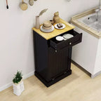 Meuble de cuisine AndMakers 49,9 cm (L) x 35 cm (P) x 90,5 cm (H) prêt à assembler avec poubelle